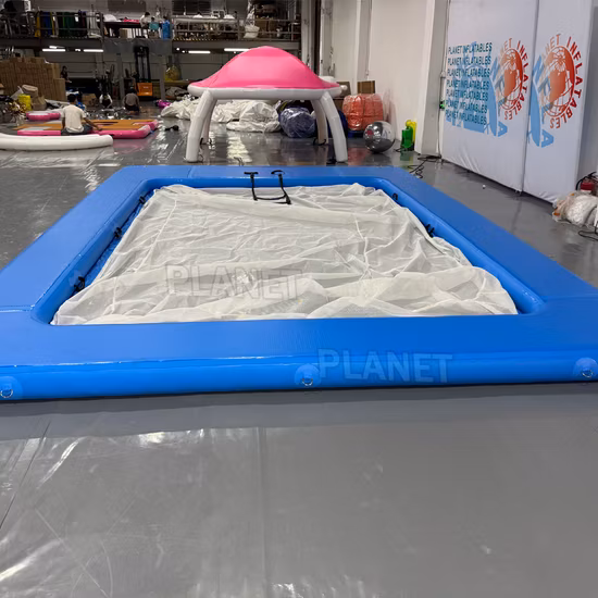 Piscina portátil inflável flutuante oceânica com rede anti-água-viva para venda