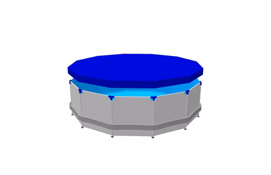 Customized Steel Frame Round Above Ground Swimming Pool