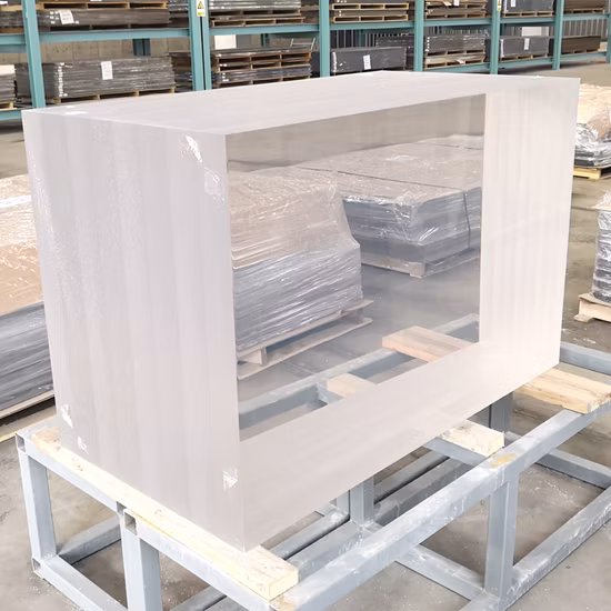 Parede de piscina de acrílico de 100 mm de espessura/folhas de acrílico de piscina para paredes de vidro de piscina de acrílico transparente