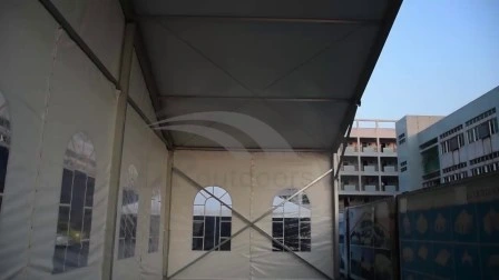 Barraca grande para festa de casamento com extensão transparente de 30 m para venda