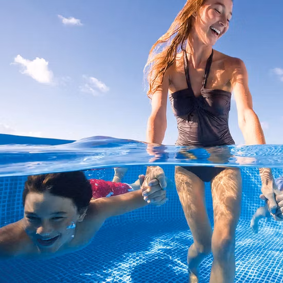 Piscina Starmatrix P12200040 Ultra Metal com estrutura grande