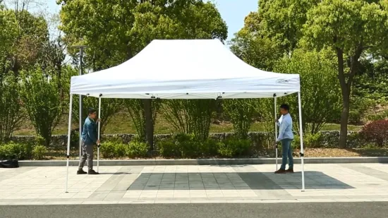 Tenda dobrável gazebo de aço ao ar livre 3X3m marinho