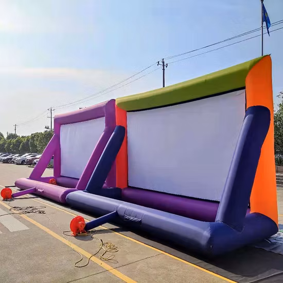 Preço de atacado de fábrica tela de cinema ao ar livre inflável tela de projetor inflável com tamanho personalizado