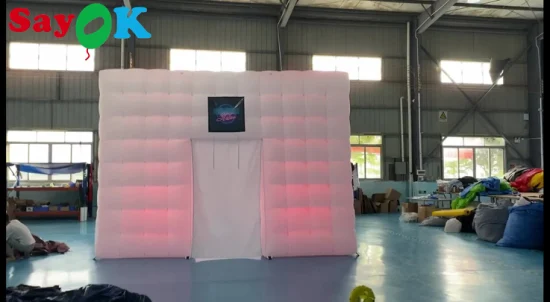 Barraca de festa de LED gigante inflável ao ar livre Sayok Fabricante para boate com luzes de LED