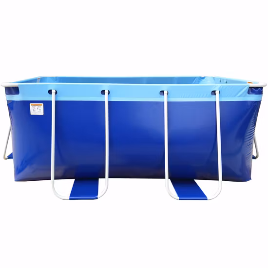 Dfaspo Jardim Acima do Solo Ao Ar Livre Inflável Redondo/Quadrado Armação de PVC Jarro para Piscina Fácil de Configurar com Filtro e Escada