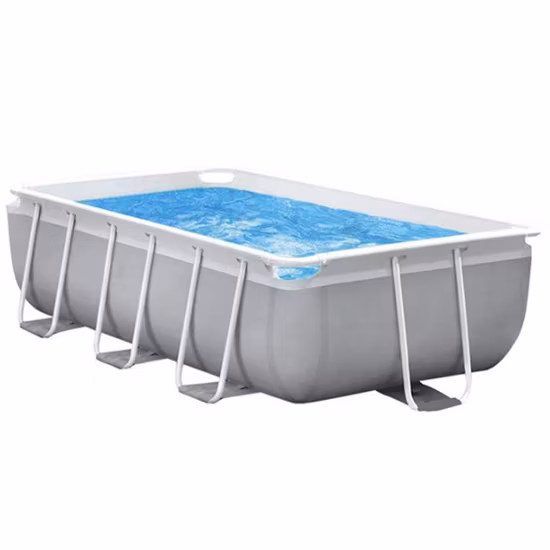 5% de desconto em piscina externa de PVC com estrutura portátil acima do solo