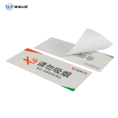Adesivo branco de corte e vinco PP PS PVC Adesivo produtos de sinalização publicitária com cola traseira