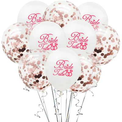 10 PCS Balões de Confete de Látex Balões de Festa Balões de Confete para Decorações de Festas e Propostas de Casamento