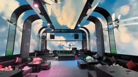 Filmagem Imersiva Interna Xr Produção Virtual Estúdio de Cinema Parede 7680 Hz HD P2.6 Tela LED Interna