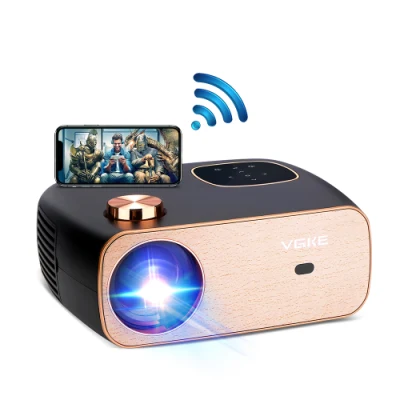 Projetor WiFi portátil 5g Mini Smart Real 1080P Full HD Movie Projector 200' 'Projetor LED de tela grandeProjetor