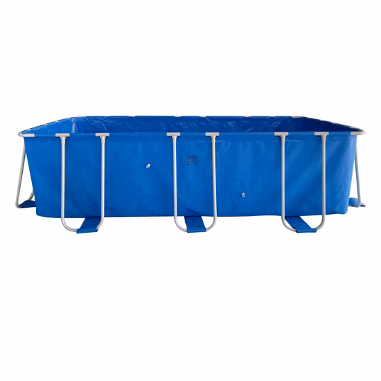 Piscina com estrutura de aço Dfaspo para diversão ao ar livre no jardim