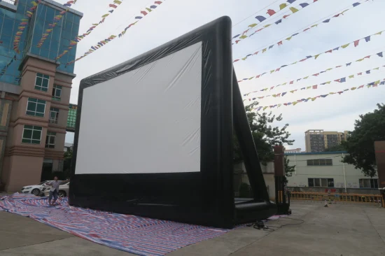 Tela de filme para projetor inflável gigante 8X6m ao ar livre