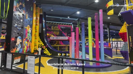 Fornecedor verificado Parque de jogos de aventura Grandes jogos Playlands cobertos Parque de trampolins