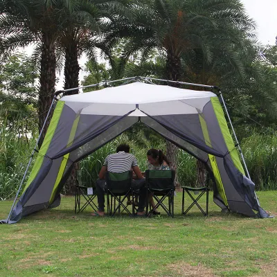 Barraca de praia portátil para 4 a 8 pessoas com sombra para acampamento