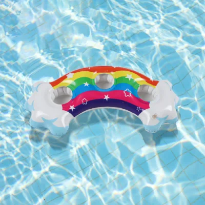 Porta-copos inflável flutua porta-copos porta-copos para festa de verão na piscina